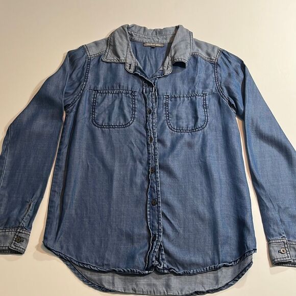 Michael Stars Long Sleeve Button Down Shirt - Picture 10 of 15